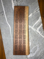 Live Edge Black Walnut Cribbage Board