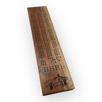 Dark Walnut Cribbage Board (Black Tusk)