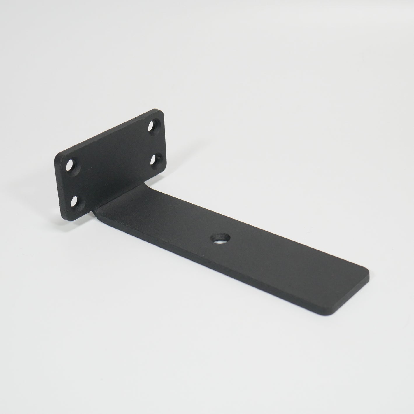 A cheaper alternative to floating brackets, a hidden 'L' brackets. 