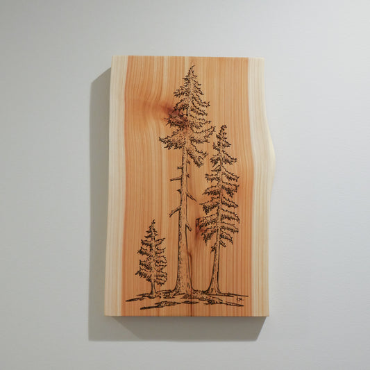 3 Hemlock Trees Wall Art