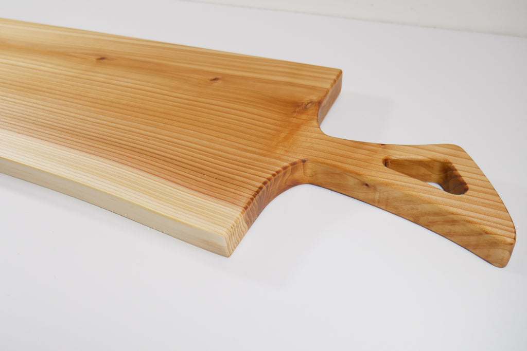 Live Edge Cedar Charcuterie Board with Aviator Handle