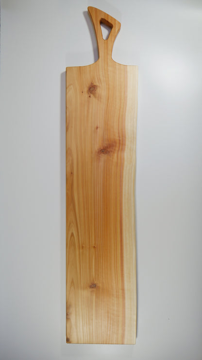 Large Cedar Charcuterie Board with Aviator Handle