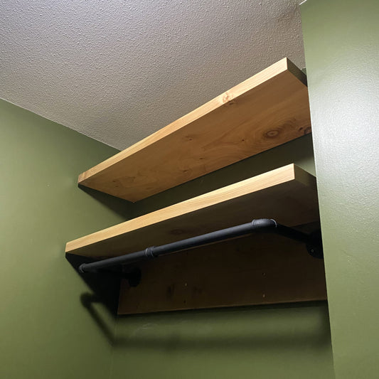 Floating Shelves (Straight Edge Cedar)
